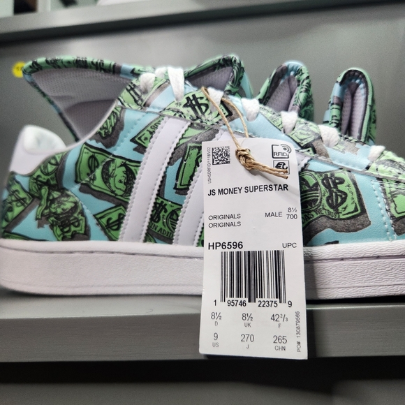 Adidas jeremy scott x super Star 'Money'  HP6596 Size 9 men- 10 Women's - Picture 4 of 12